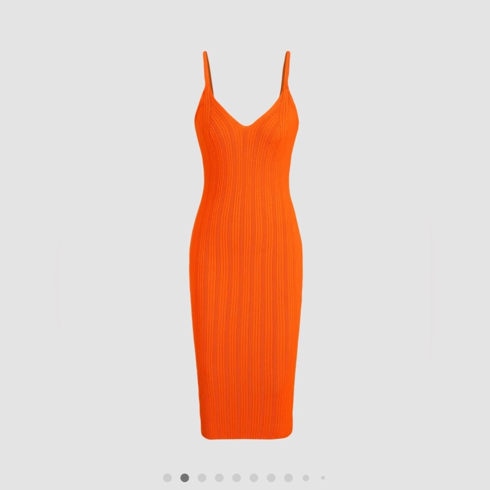Long Orange Reversible Dress
